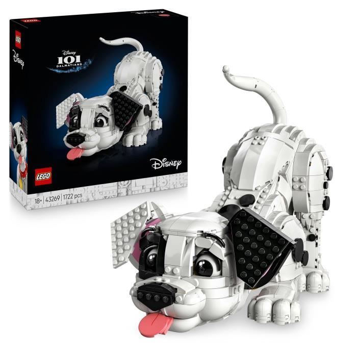 LEGO | Disney 43269 Le Chiot des 101 Dalmatiens - Set de Construction Adulte avec Chien