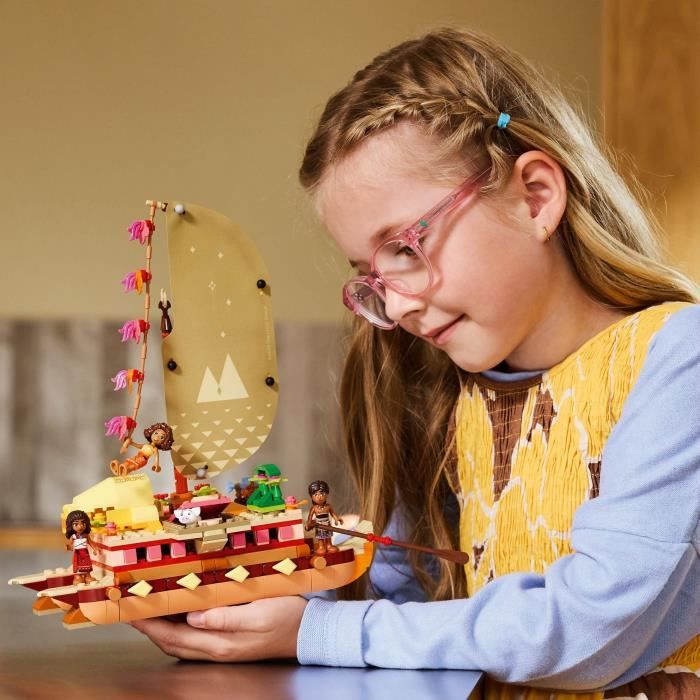 LEGO | Disney 43270 Le Bateau d'Aventure de Vaiana - Jeu de Construction pour enfant 6 ans