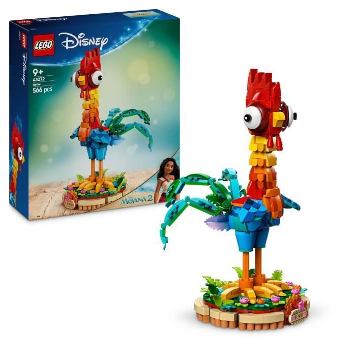LEGO | Disney Vaiana 2 43272 Heihei - Jouet pour enfant des 9 ans avec Coq a Construire