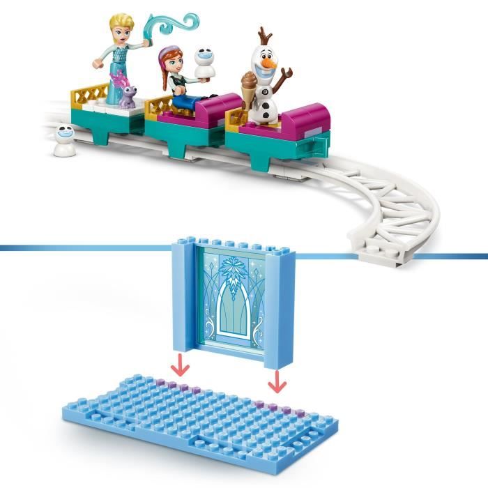 LEGO | Disney La Reine des Neiges 43281 Le Château de Glace et la Piste Enneigée d'Elsa