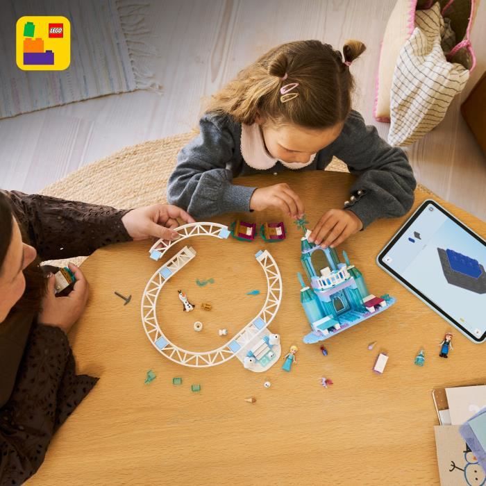 LEGO | Disney La Reine des Neiges 43281 Le Château de Glace et la Piste Enneigée d'Elsa