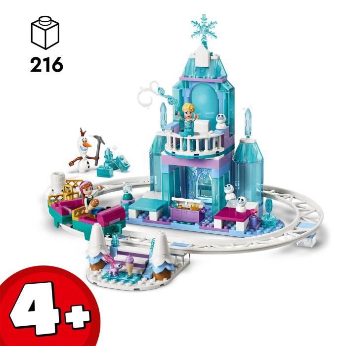 LEGO | Disney La Reine des Neiges 43281 Le Château de Glace et la Piste Enneigée d'Elsa