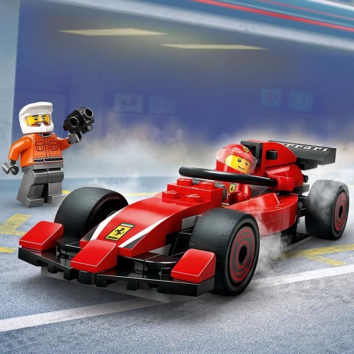 LEGO City 60443 Arret au stand de F1 avec voiture Ferrari - Jouet pour garçon des 6 ans