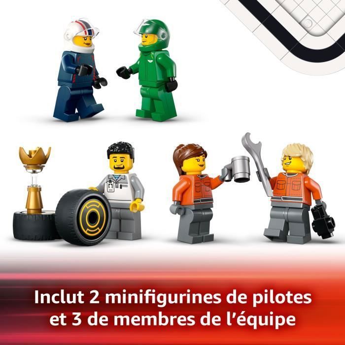 LEGO City 60445 Camion de F1 avec voitures de F1 RB20 et AMR24 - Jeu pour garçon des 8 ans