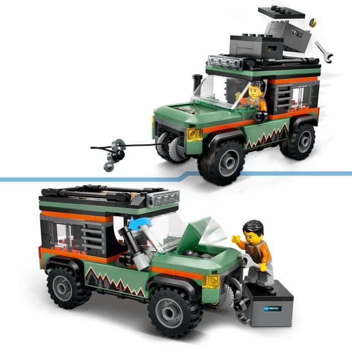 LEGO City 60447 Le camion 4x4 tout-terrain - Jeu de construction pour garçon des 6 ans