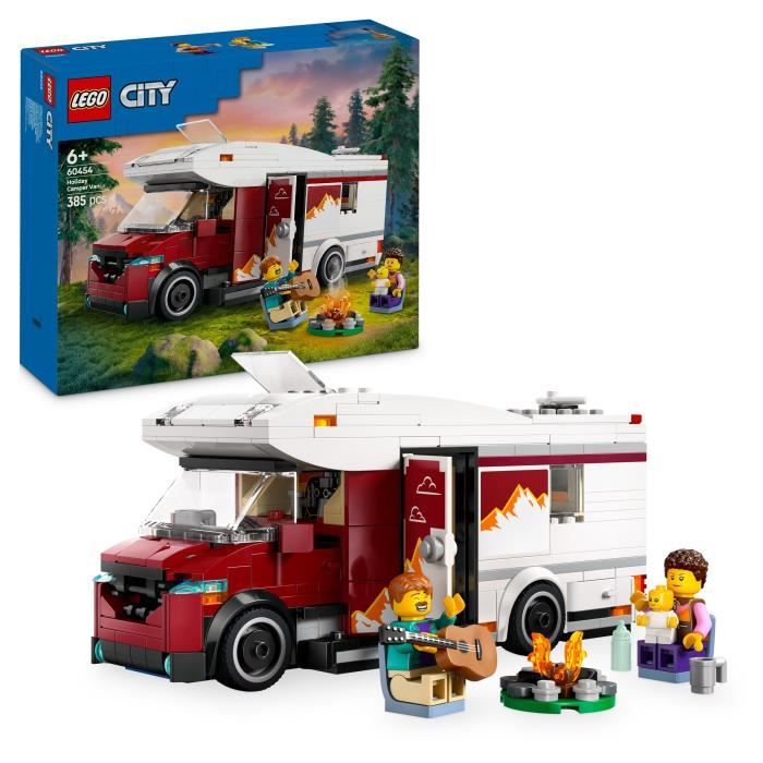 LEGO City 60454 Le camping-car d'aventures - Jeu de construction pour garçon des 6 ans