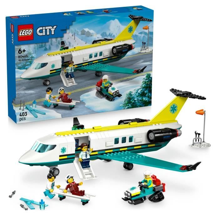 LEGO City 60465 L'Ambulance de Secours Aérienne - Jeu de Construction Garçon des 6 ans