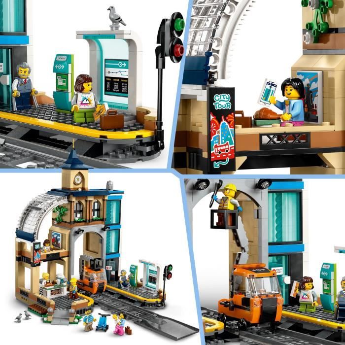 LEGO City 60469 La Gare Centrale - Jeu de Construction pour enfant des 7 ans