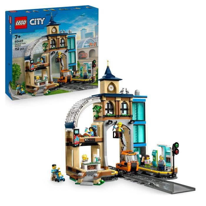 LEGO City 60469 La Gare Centrale - Jeu de Construction pour enfant des 7 ans