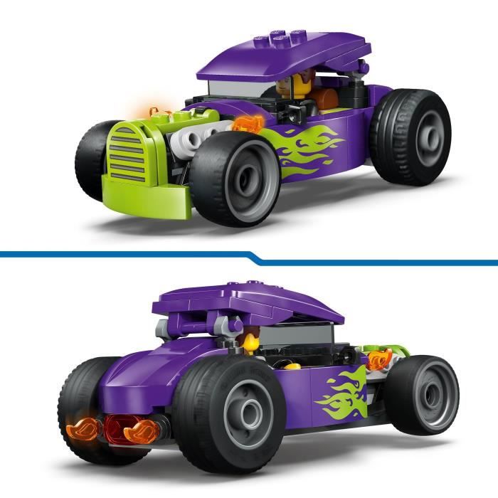LEGO City 60485 Le Hot Rod - Jouet Voiture de Course - Motricité Fine - Cadeau des 5 ans