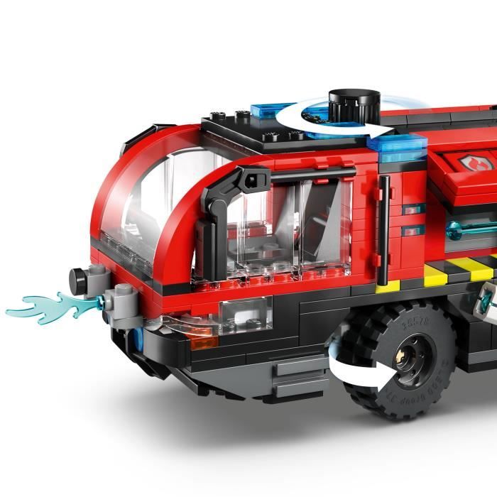 LEGO City 60499 Le Camion de Pompiers de l'Aéroport - Jouet de Construction des 7 ans