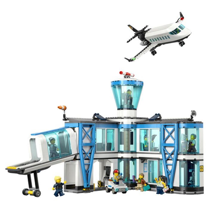 LEGO City 60502 L'Aéroport et l'Avion - Jeu de Construction pour Garçon ou Fille des 8 ans