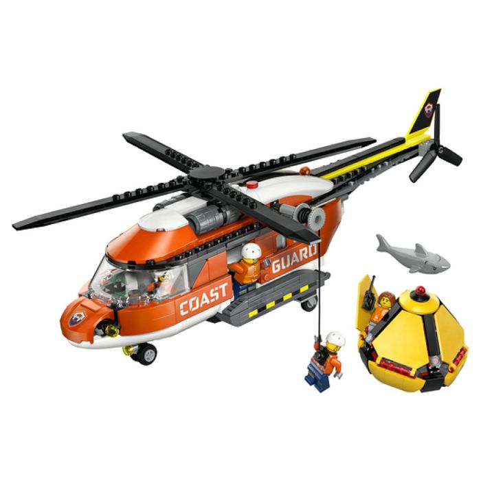 LEGO City 60503 L'Hélicoptere des Garde-Côtes - Jeu de Construction 7 ans - Idée de Cadeau