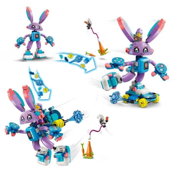 LEGO DREAMZzz 71490 Izzie et Bunchurro le lapin Gamer - Jouet de construction 3-en-1