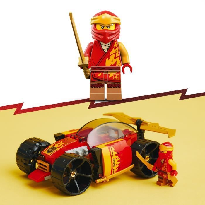 LEGO NINJAGO 71780 La Voiture de Course Ninja de Kai Évolution, Jouet Voiture, 2-en-1