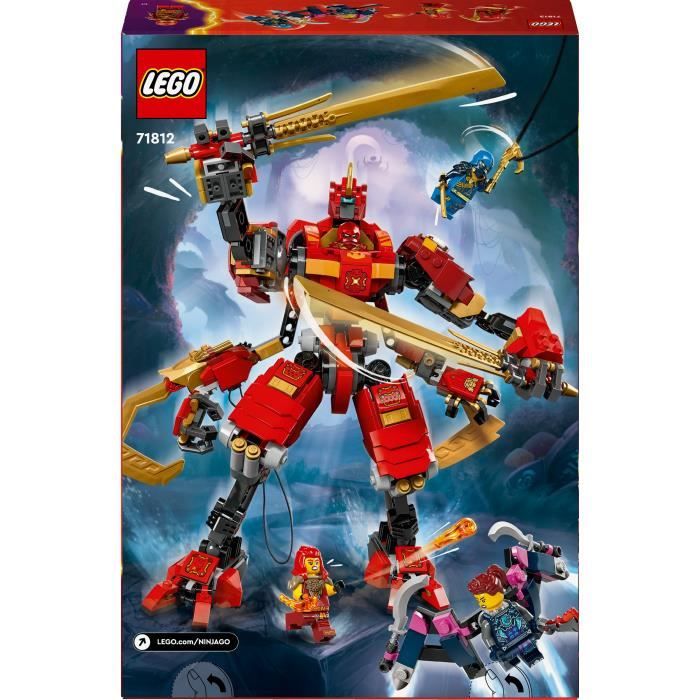 LEGO NINJAGO 71812 Le Robot Grimpeur Ninja de Kai, Set de Jeu d'Aventure pour Enfants