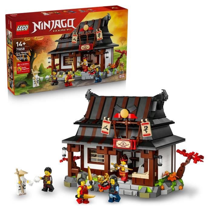 LEGO NINJAGO 71858 15e Anniversaire - La Forge des Quatre Armes - Jeu de Construction Ado