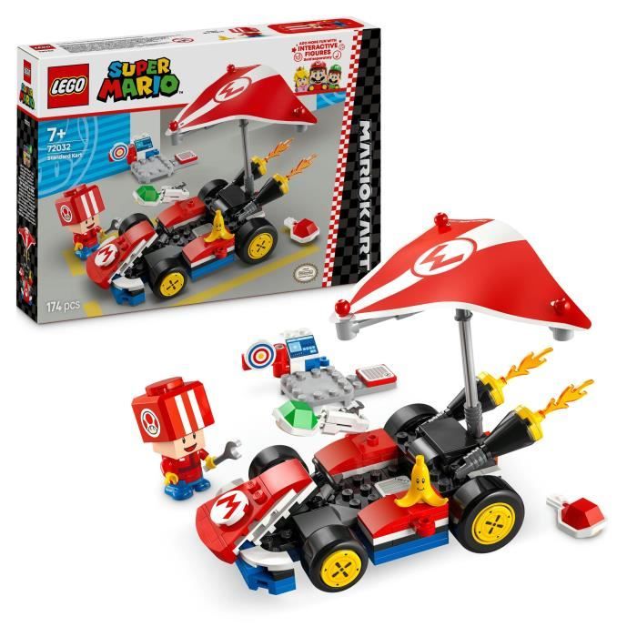 LEGO Super Mario 72032 Mario Kart Kart standard - Jouet voiture pour enfants des 7 ans