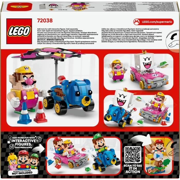 LEGO Super Mario 72038 Mario Kart Wario et Roi Boo - Jeu de Construction des 8 ans