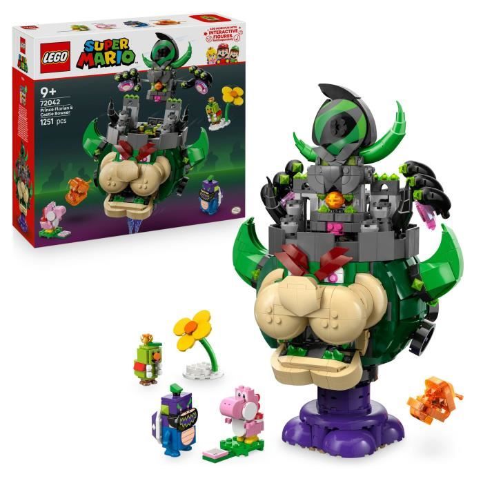 LEGO Super Mario 72042 Prince Florian et Château de Bowser - Jeu enfant des 9 ans