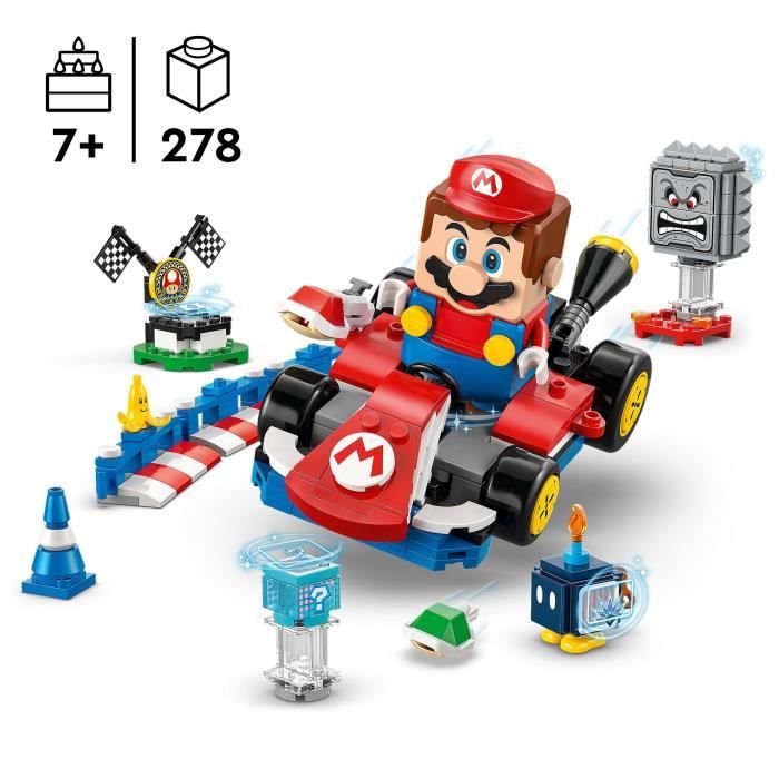 LEGO Mario Kart 72043 Mario Interactif et Kart Standard - Jouet enfant des 7 ans