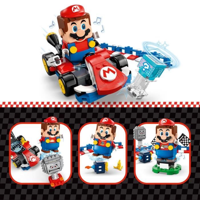 LEGO Mario Kart 72043 Mario Interactif et Kart Standard - Jouet enfant des 7 ans