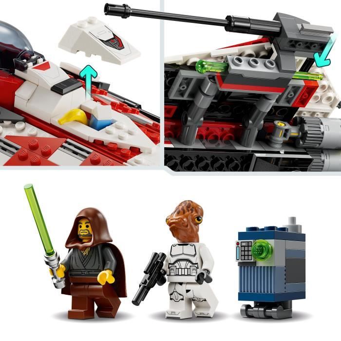 LEGO Star Wars 75388 Le Chasseur Stellaire de Jedi Bob - Réplique Véhicule a Construire