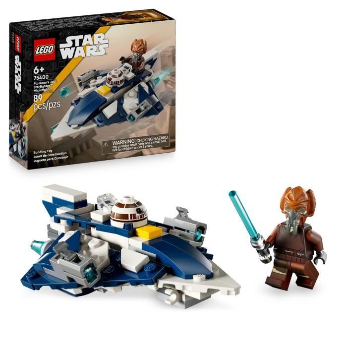 LEGO Star Wars : The Clone Wars 75400 Microfighter Chasseur Jedi de Plo Koon - Jeu 6 ans