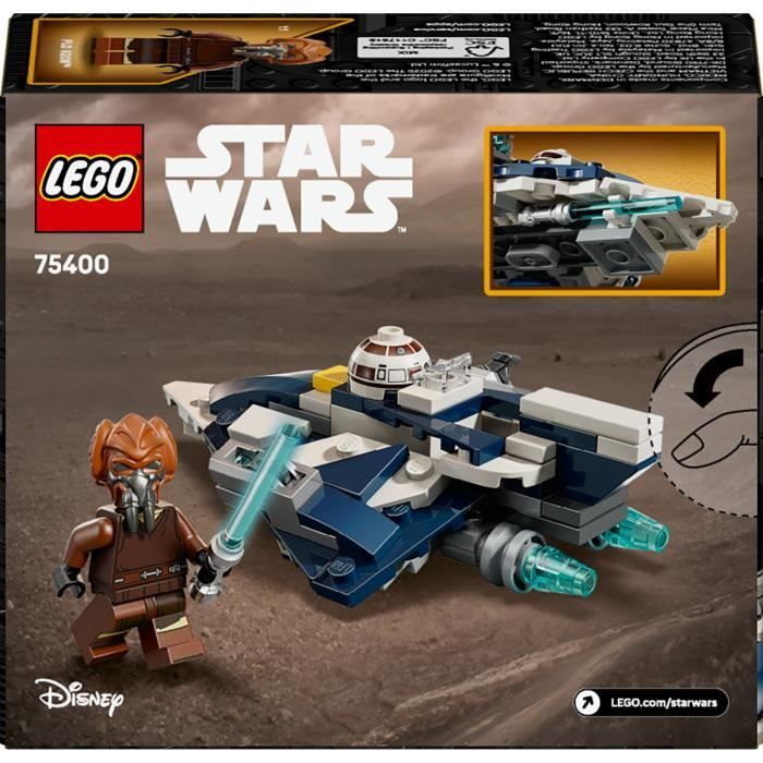 LEGO Star Wars : The Clone Wars 75400 Microfighter Chasseur Jedi de Plo Koon - Jeu 6 ans