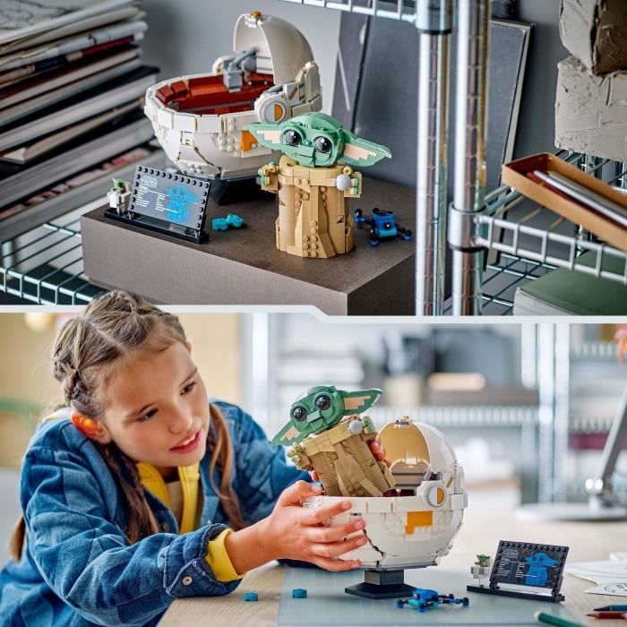 LEGO Star Wars : The Mandalorian 75403 Grogu et son landau - Jeu de construction 10 ans