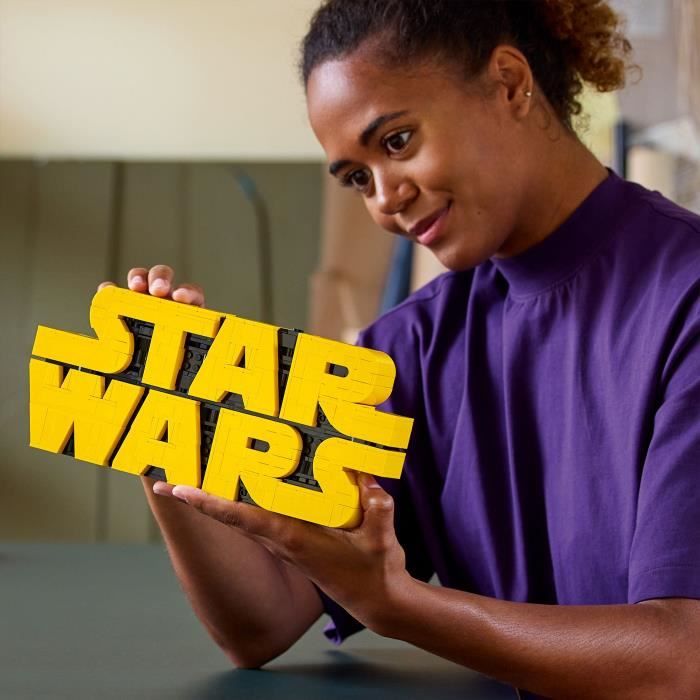 LEGO Star Wars 75407 Logo De Star Wars En Briques - Set De Construction Pour Adulte Déco