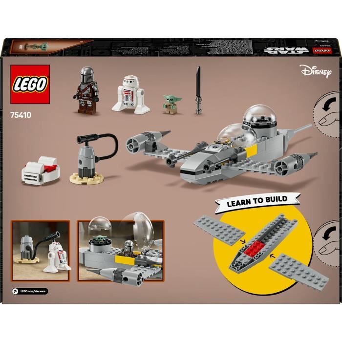LEGO Star Wars : The Mandalorian 75410 Le chasseur N-1 de Mando et Grogu - Jeu des 4 ans