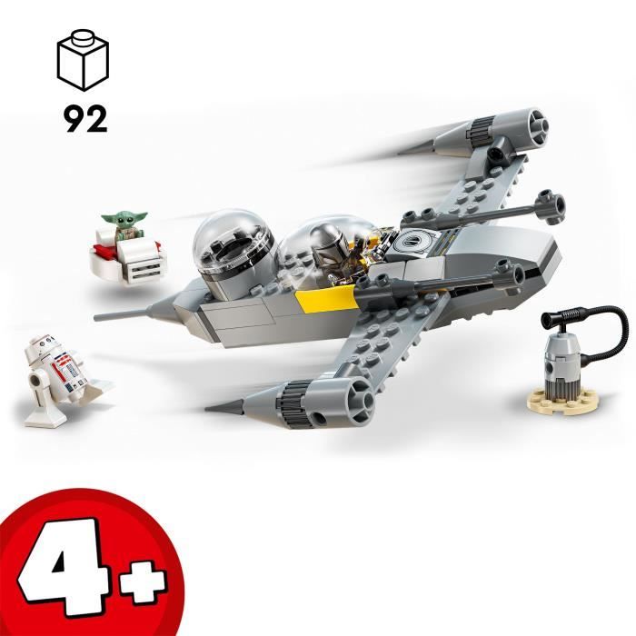 LEGO Star Wars : The Mandalorian 75410 Le chasseur N-1 de Mando et Grogu - Jeu des 4 ans