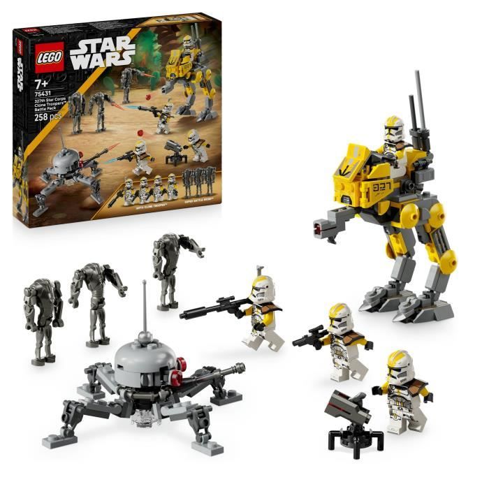 LEGO Star Wars 75431 Pack de Combat du 327eme Corps d'Armée - Jeu de Construction 7 ans