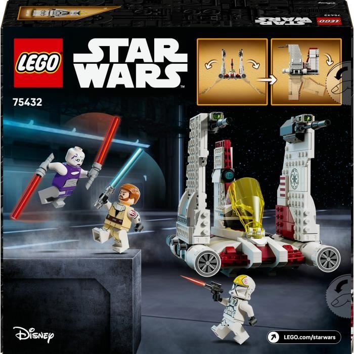 LEGO Star Wars 75432 The Clone Wars Chasseur V-19 Torrent - Jeu de Construction des 9 ans