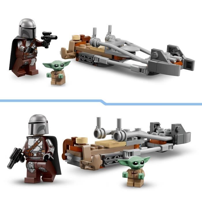 LEGO Star Wars 75436 Le Speeder Bike du Mandalorien et Grogu - Jouet 6 ans - Idée Cadeau