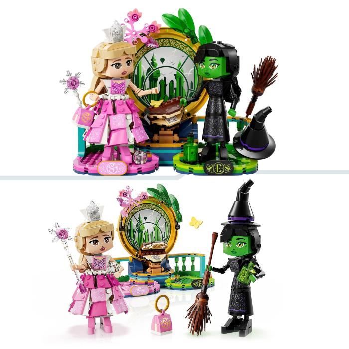 LEGO Wicked 75682 Figurines d'Elphaba et de Glinda - Jouet pour enfant des 10 ans & Déco