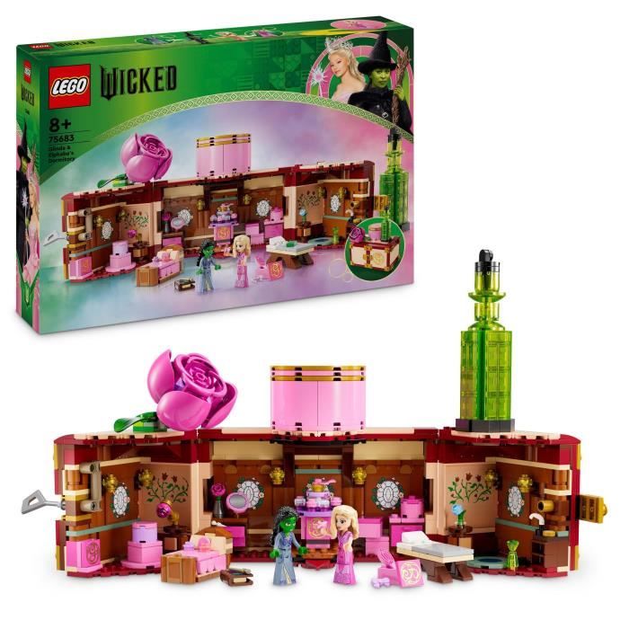 LEGO Wicked 75683 Le Dortoir de Glinda et d'Elphaba - Jouet de Construction enfant 8 ans