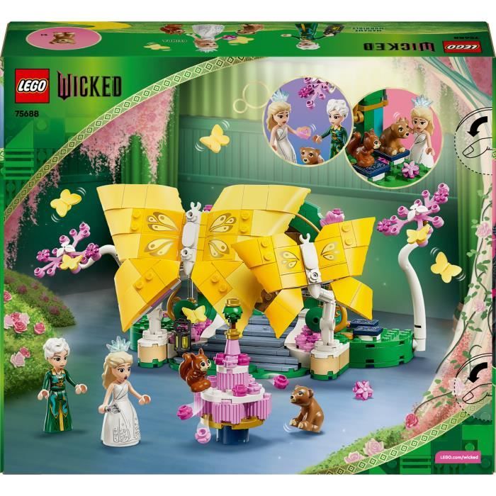LEGO Wicked 75688 Le Mariage de Glinda - Jouet des 8 ans - Figurines de Papillons - Cadeau