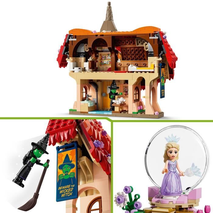 LEGO Wicked 75690 Glinda et Elphaba au Pays des Munchkins - Jeu de Construction des 9 ans