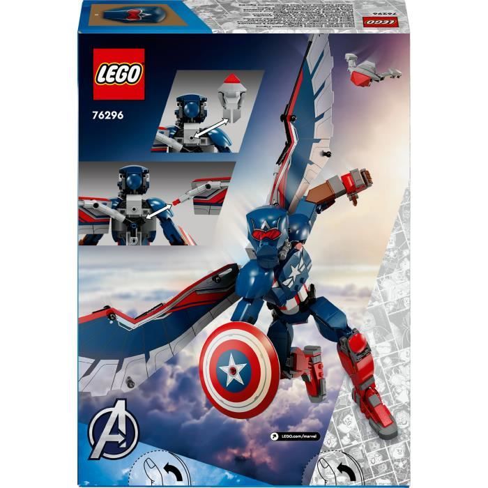 LEGO Marvel 76296 Figurine du nouveau Captain America a construire - Jeu de rôle des 8 ans