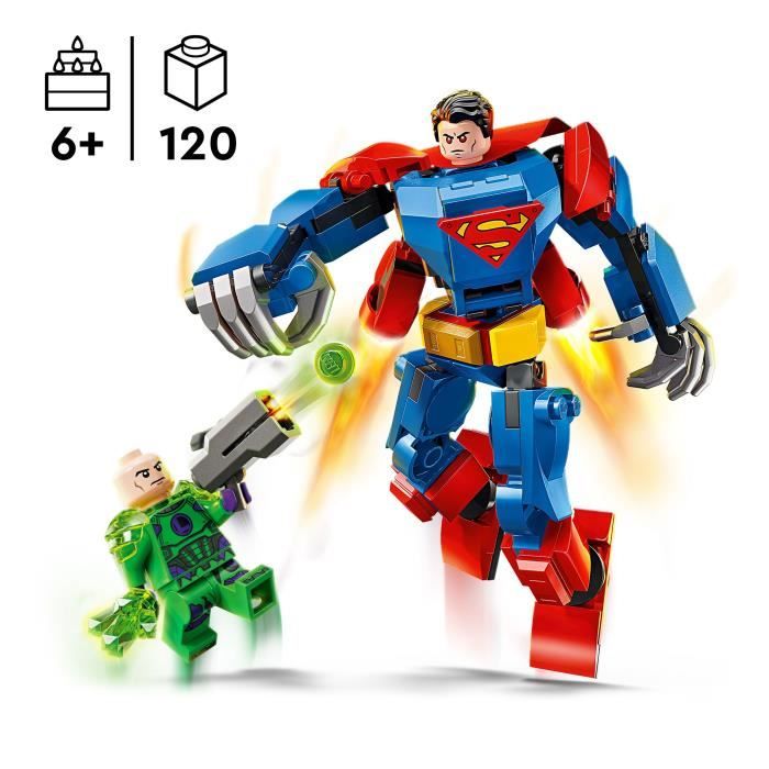 LEGO DC 76302 Le robot de Superman contre Lex Luthor - Jouet super héros des 6 ans