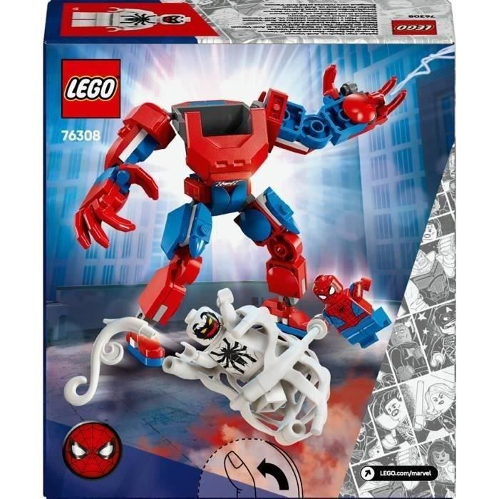 LEGO Marvel 76308 Le robot de Spider-Man contre Anti-Venom - Jeu de super héros des 6 ans