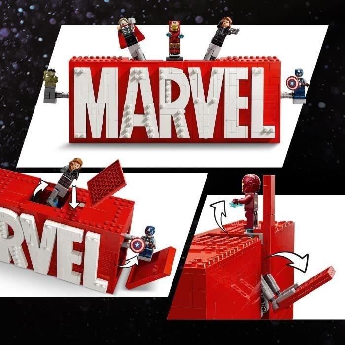 LEGO Marvel 76313 Logo MARVEL et ses super héros - Jeu de construction Avengers des 12 ans