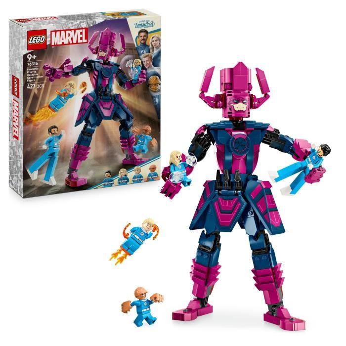 LEGO | Marvel 76316 Les Quatre Fantastiques contre la figurine de Galactus - Jeu des 9 ans