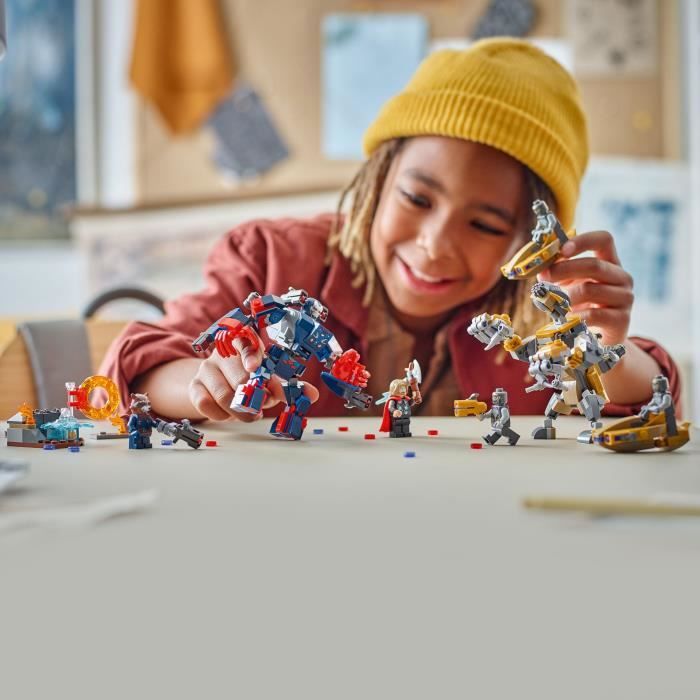 LEGO | Marvel 76322 Avengers : Endgame Thor Contre Chitauri - Jouet enfant des 8 ans