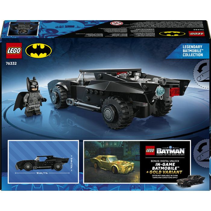 LEGO DC Batman 76332 La Batmobile de The Batman - Jeu de Construction des 9 ans - Voiture