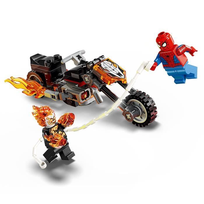 LEGO | Marvel 76335 Spider-Man et sa Moto contre Ghost Rider - Jouet Garçon ou Fille 6 ans