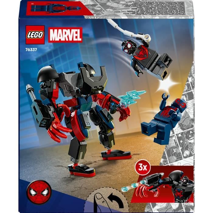 LEGO | Marvel 76337 Le Robot de Miles Morales contre Spider-Man 2099 - Jouet des 6 ans