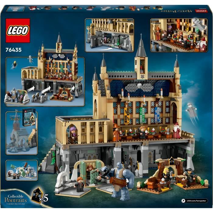 LEGO Harry Potter 76435 Le château de Poudlard : la grande salle - Set a collectionner
